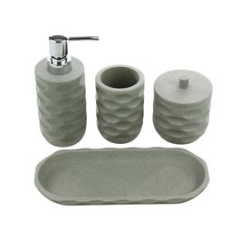 Kit Lavabo Poliresina Verde Musgo