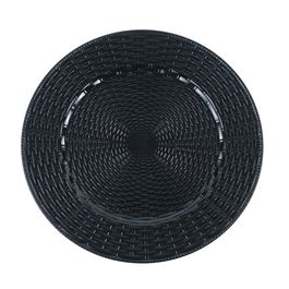 Sousplat Plástico Preto