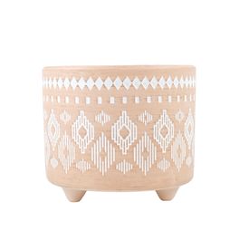 Cachepot Cerâmica Bege