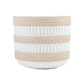 Cachepot Cerâmica Bege