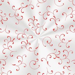 Saco para Cesta Arabesco Vermelho