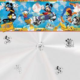 Saco para Cesta Mickey Skate Park Barrado Colorido