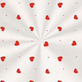 Saco Adesivado Decorado Love Vermelho