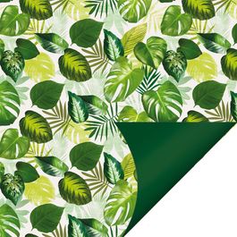 Papel Kraft Folhagens Verde PT C/50