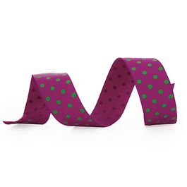 Fita Trend Poá Roxo/Verde C/1