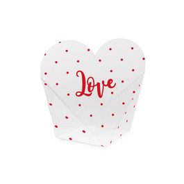 Caixa Clean Coração Love Vermelho
