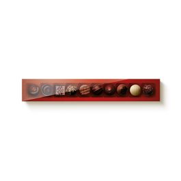 Caixa Retangular Para Docinho Com 10 Unidade Com Tampa Pvc Liso Vermelho