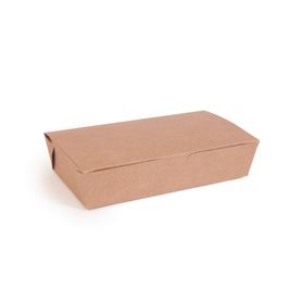 Caixa para Porções Lisa Liso Kraft