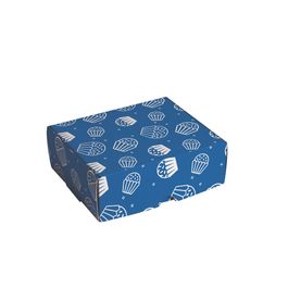 Caixas para Brigadeiros e Bombons para 8 Brigadeiros Brigadeiro Azul
