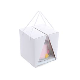 Caixa para mini Bolo com Visor com Alça