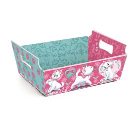 Cesta de Cartão Marie Garden Azul/Rosa