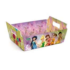Cesta De Cartão Fadas Colorido