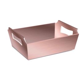 Cesta de Cartão Liso Rose Gold