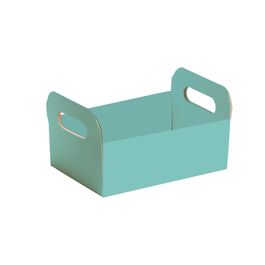 Caixote De Cartão Aqua Turquesa