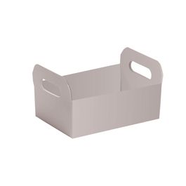 Caixote De Cartão Laminado Prata