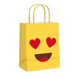 Sacola de Papel Emoticons Amarelo