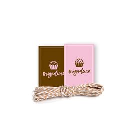 Kit Fechamento Para Doces Collection Brigadeiro Rosa / Marrom