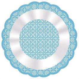 Poli Redondo Azulejo Azul