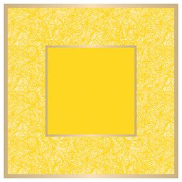 Poli Quadrado Kelly Amarelo PT C/50