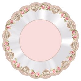 Poli Quadrado Laila Rosa / Marrom PT C/50