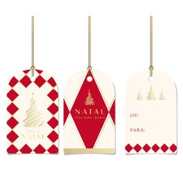 Tag De / Para Lines Colorido