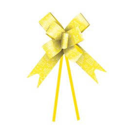 Laço Pronto Parabéns Amarelo