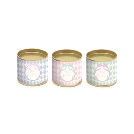 Lata P/Panetone Com Hot Stamping Candy Colorido