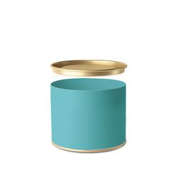 Lata Para Doces Liso Azul Tiffany