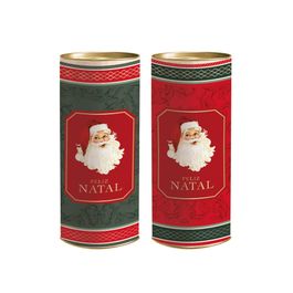 Lata Para Presente Rígida Noel Vitoriano Composê Colorido