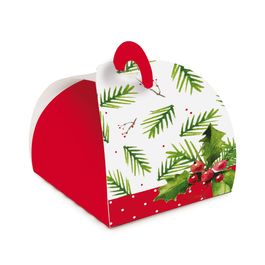 Caixa Bem Casado Valise Natal Tradição Vermelho/Verde PT C/24