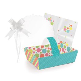 Kit Cesta Candy Colors Azul Turquesa