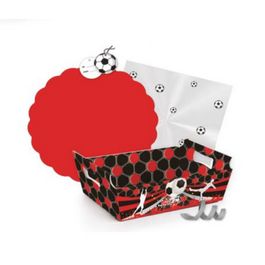 Kit Cesta Grandes Clubes Vermelho/Preto KT C/1