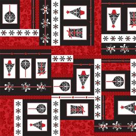 Saco para Presente Metal Natal Blackred Colorido