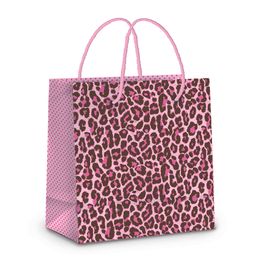 Sacola de Papel Felina Rosa
