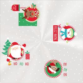 Saco para Presente Perol Divertida Colorido