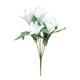 Buque 5 Lirios Bco (Flores Permanentes) C/1 UN