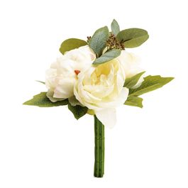 Buque Peonias Bco/Vrd (Flor Galho Perman) C/1 UN