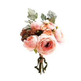 Buque Ranunculos Ros/Vrd (Flor Galho Perman) C/1 UN