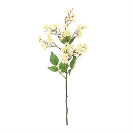 Hortênsia Decorativa c/ Folhas - Amarelo / Verde (Flores e Galhos Permanentes)