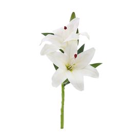 HASTE DE LÍRIO X2 39 CM - BRANCO