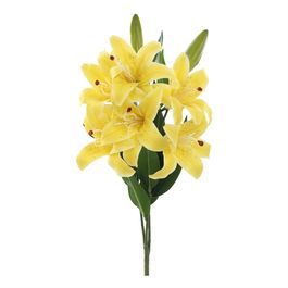 BUQUÊ DE LÍRIOS X6 60 CM - AMARELO