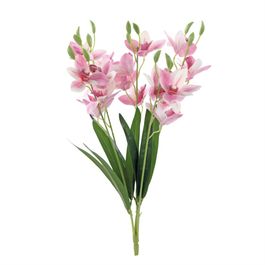 BUQUE ORQUIDEA CYMBIDIUM 3D X20 58 CM - ROSA CLARO