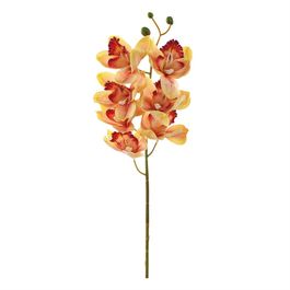 HASTE DE ORQUÍDEA CYMBIDIUM X7 72CM - AMARELO