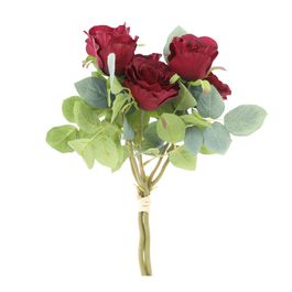 BUQUE DE ROSAS X6 40 CM - VERMELHO