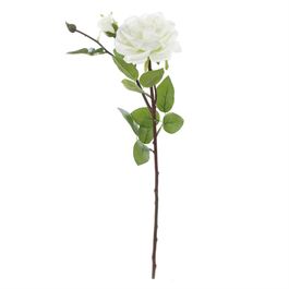 HASTE COM ROSAS X2 62 CM - BRANCO