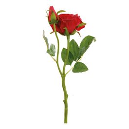 HASTE COM ROSAS X2 37 CM - VERMELHO