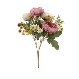 BUQUÊ DE PEÔNIAS X6 30 CM - PINK