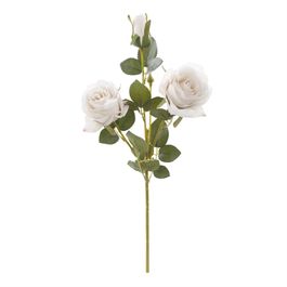 HASTE DE ROSAS X3 54 CM - BRANCO