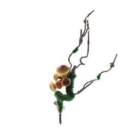 GALHO RÚSTICO 42 CM - MARROM E VERDE