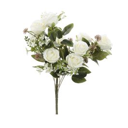 BUQUÊ DE ROSAS 47 CM - BRANCO